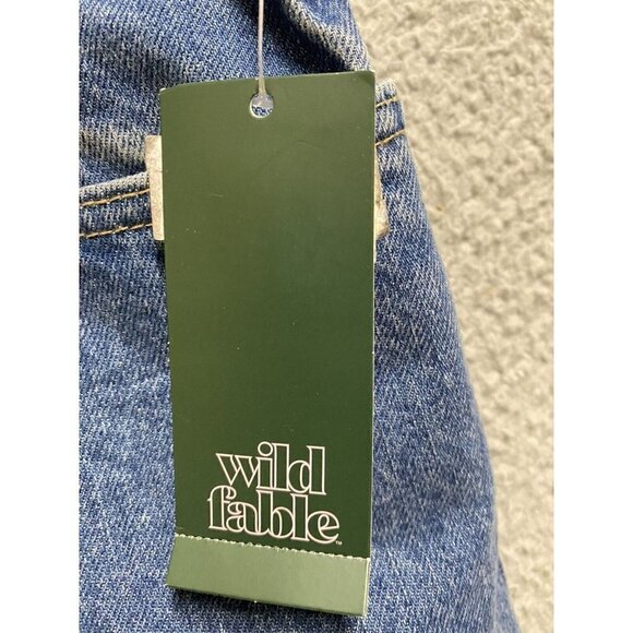 Wild Fable Dad Jeans Womens 6/28 Blue High Rise High Waist Straight Medium Wash - Picture 3 of 7